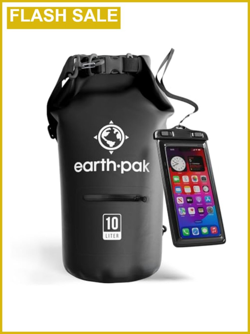 Waterproof Dry Bag Roll Top IPX8 Phone Case 500D PVC Kayak Boating Gear